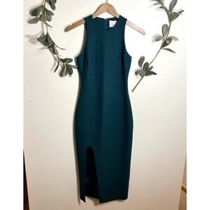 Cinq a Sept Emerald Green Midi Dress LAST CALL